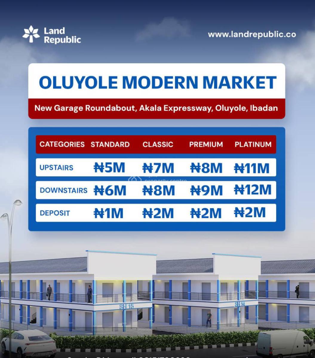Land, Oluyole Modern Market, New Garage Roundabout, Oluyole Local Government, Ibadan, Oyo, Commercial Land for Sale