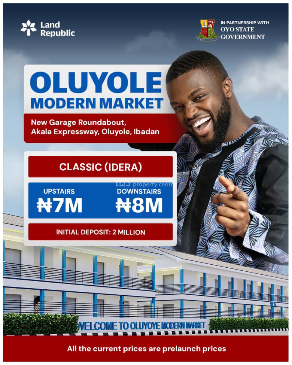 Land, Oluyole Modern Market, New Garage Roundabout, Oluyole Local Government, Ibadan, Oyo, Commercial Land for Sale