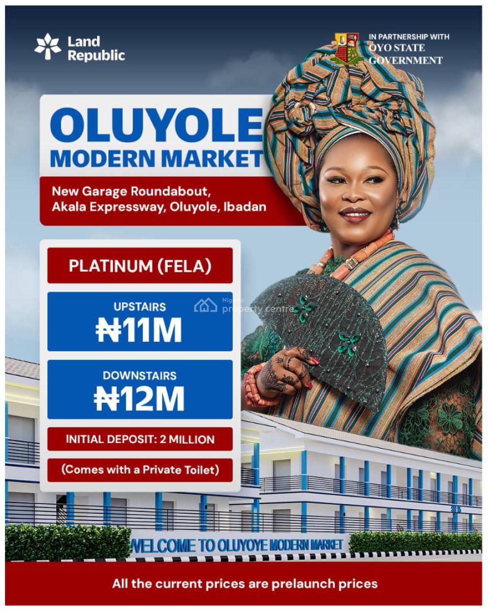 Land, Oluyole Modern Market, New Garage Roundabout, Oluyole Local Government, Ibadan, Oyo, Commercial Land for Sale