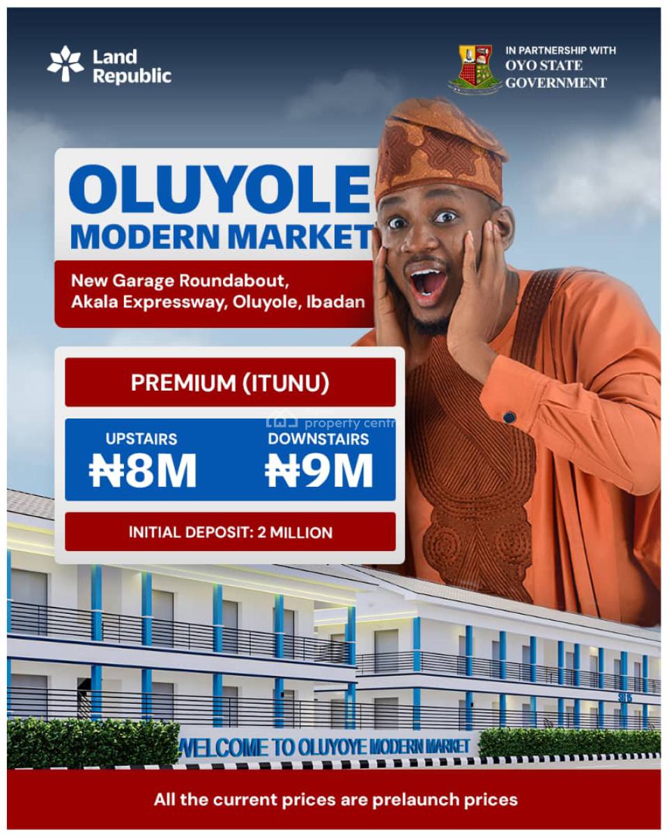 Land, Oluyole Modern Market, New Garage Roundabout, Oluyole Local Government, Ibadan, Oyo, Commercial Land for Sale