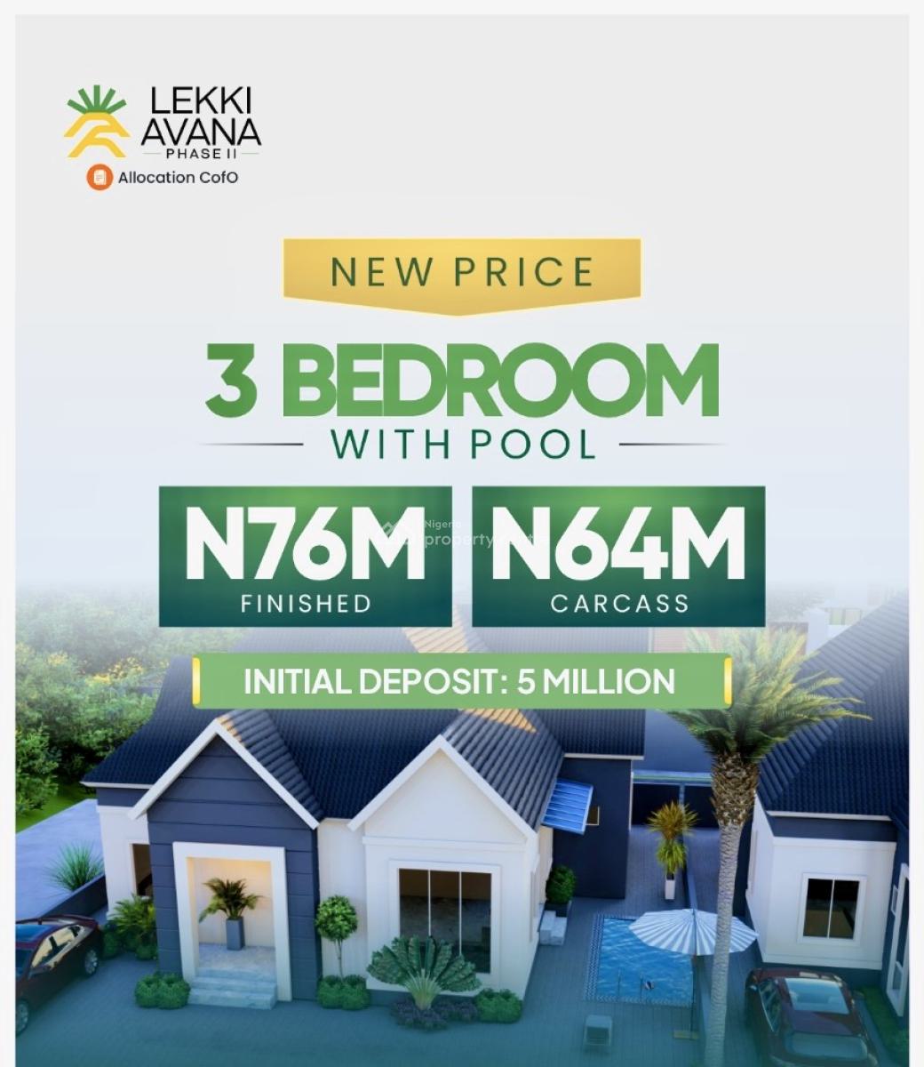 Luxury Bungalow, Eleranigbe, Ibeju Lekki, Lagos, Detached Bungalow for Sale