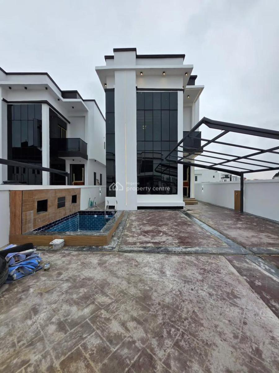 Brand New 5 Bedroom Fully Detached Duplex with Bq, Chevron Tollgate, Lekki, Lagos, Detached Duplex for Sale
