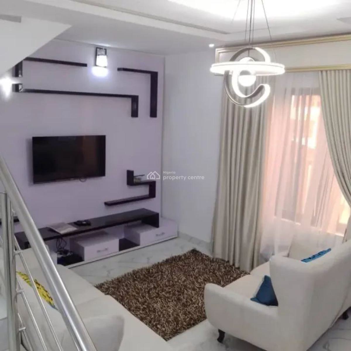 Furnished 3 Bedroom Self-compound Duplex with Bq, Off Allen Avenue, Allen, Ikeja, Lagos, Terraced Duplex for Rent