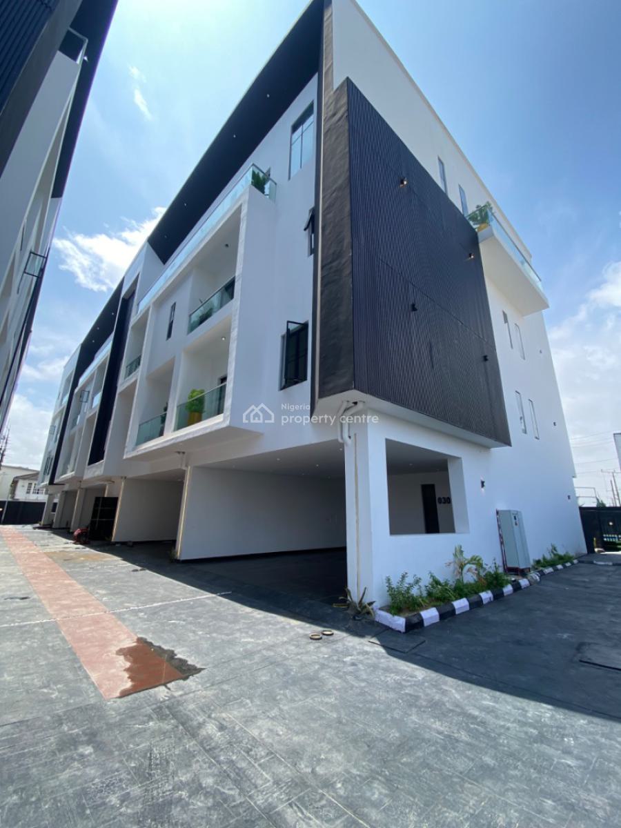 Fully Serviced and Pool Bran  New 4 Bedrooms Maisonette with Bq, Lekki Lekki, Ikate, Lekki, Lagos, Flat / Apartment for Sale