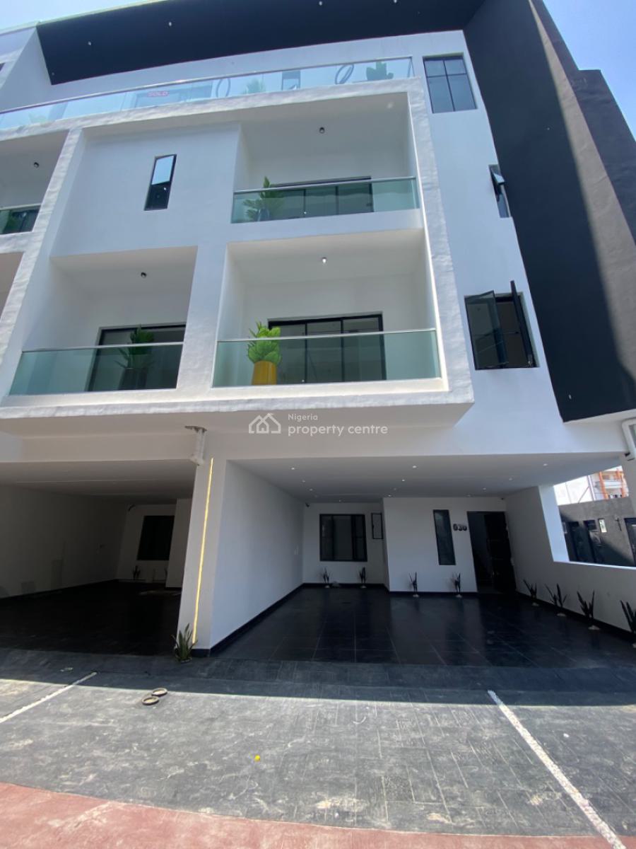 Fully Serviced and Pool Bran  New 4 Bedrooms Maisonette with Bq, Lekki Lekki, Ikate, Lekki, Lagos, Flat / Apartment for Sale