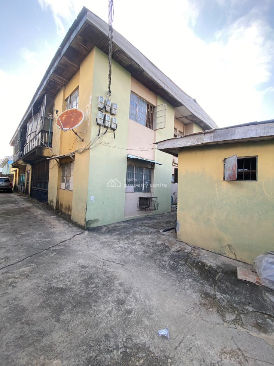 Solid Well Maintained 4 Unit of 3 Bedroom Apartment with 3 Shops, Ago Palace, Isolo, Lagos, Block of Flats for Sale