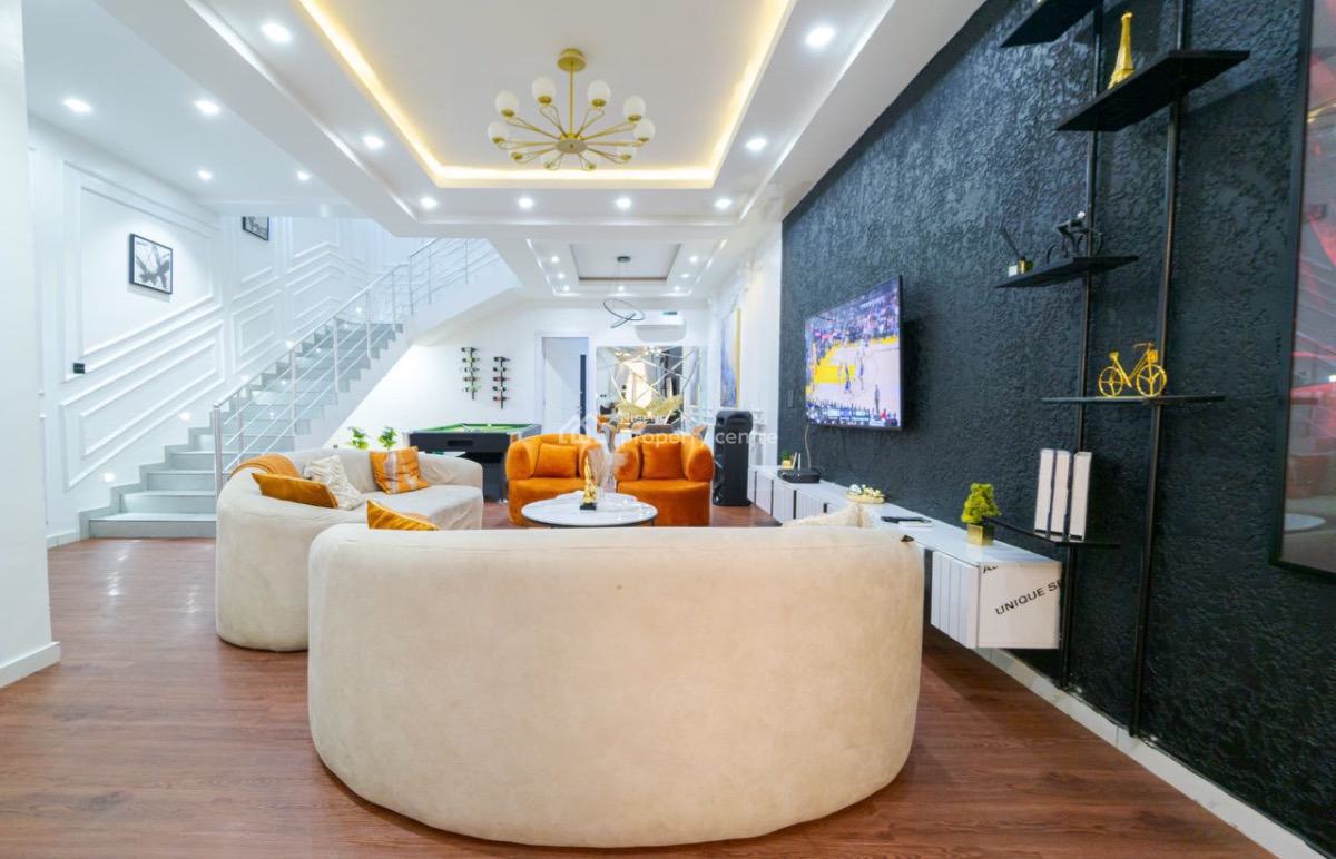 Luxurious Waterfront 4 Bedroom Terrace with Swimming Pool,gym, Snooker, Amusa 4 Lekki Phase 1, Lekki Phase 1, Lekki, Lagos, Flat / Apartment Short Let