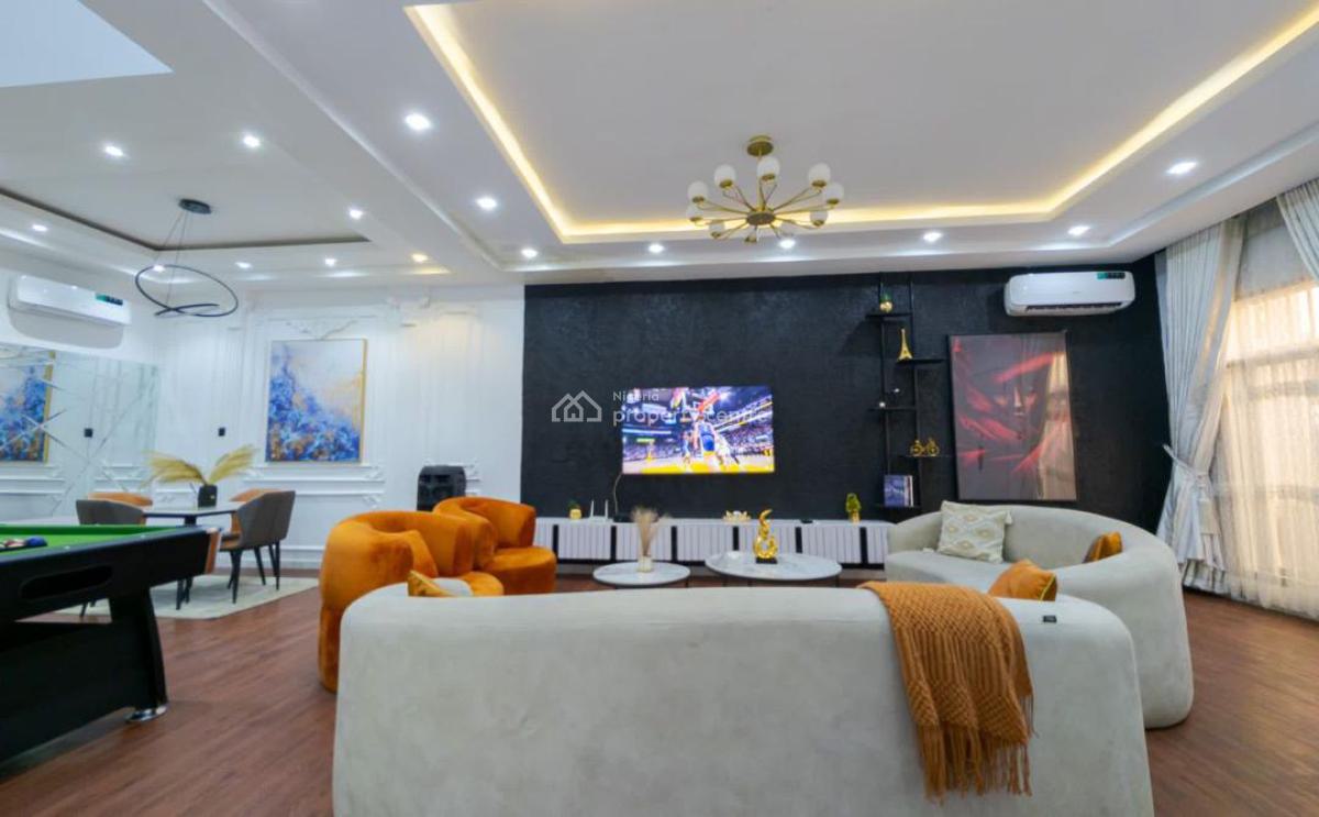 Luxurious Waterfront 4 Bedroom Terrace with Swimming Pool,gym, Snooker, Amusa 4 Lekki Phase 1, Lekki Phase 1, Lekki, Lagos, Flat / Apartment Short Let