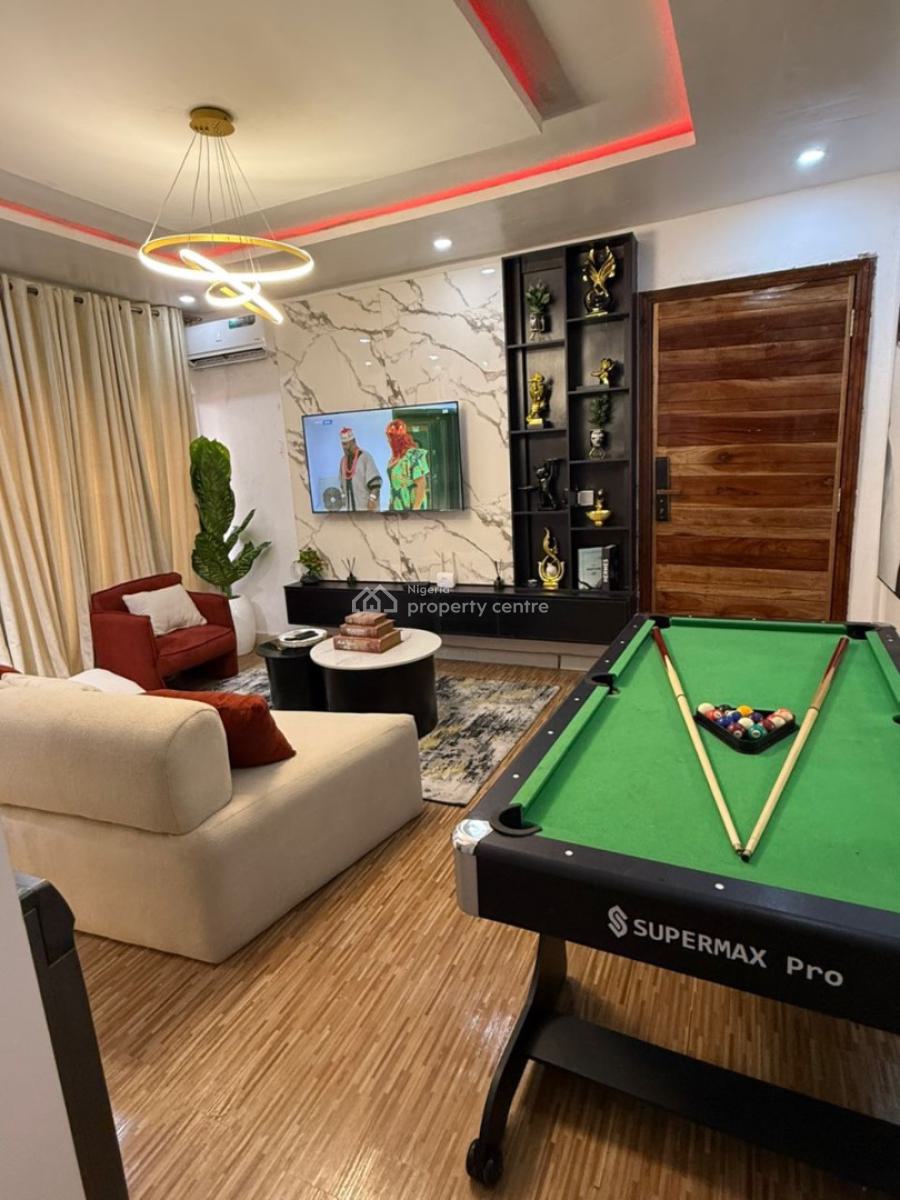 Cozy One Bedroom Apartment with Swimming Pool and Snooker Board, Mijl Residence Salem, Ikate Elegushi, Lekki, Lagos, Flat / Apartment Short Let