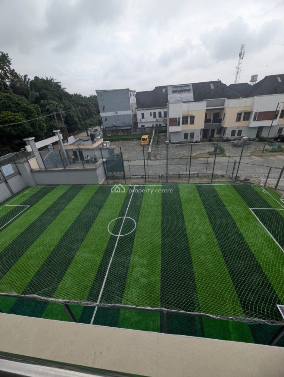 Spacious 4-bed+bq Corner Piece Terrace with Pool, Gym & Football Ptch, Lekki Conservation Rd, Lekki, Lagos, Terraced Duplex for Sale