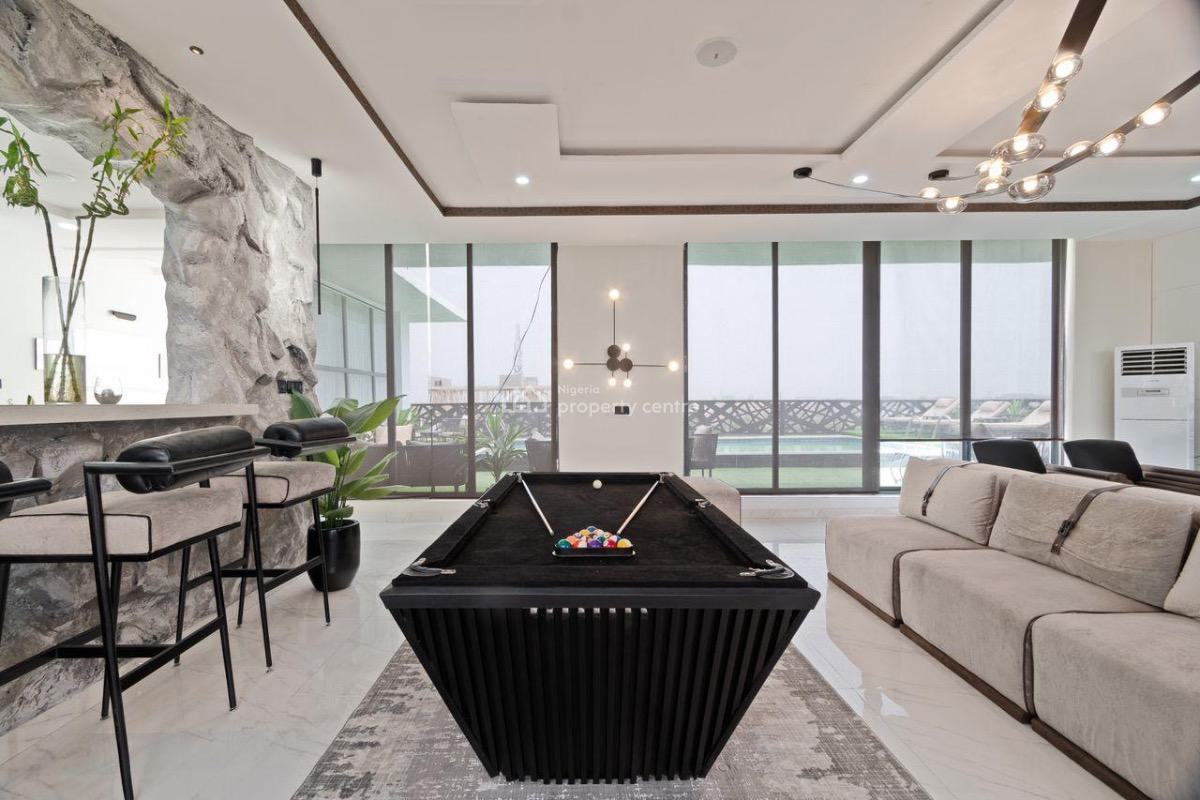 Luxurious 3 Bedroom Penthouse Villa with Rooftop Pool,cinema&cityview, Palm Spring Road, Ikate Elegushi, Lekki, Lagos, Flat / Apartment Short Let