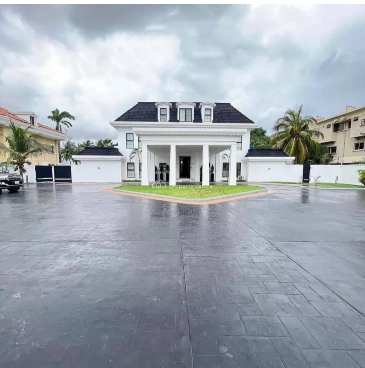 Fully Furnished Waterfront Mansion + Pool, Tennis Court and Jetty, Ikoyi, Osborne, Ikoyi, Lagos, Detached Duplex for Sale