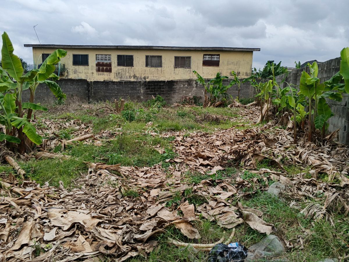 More Than Half Plot of Land Fence Gate Close to The Road, Ikola Command, Ipaja, Lagos, Mixed-use Land for Sale