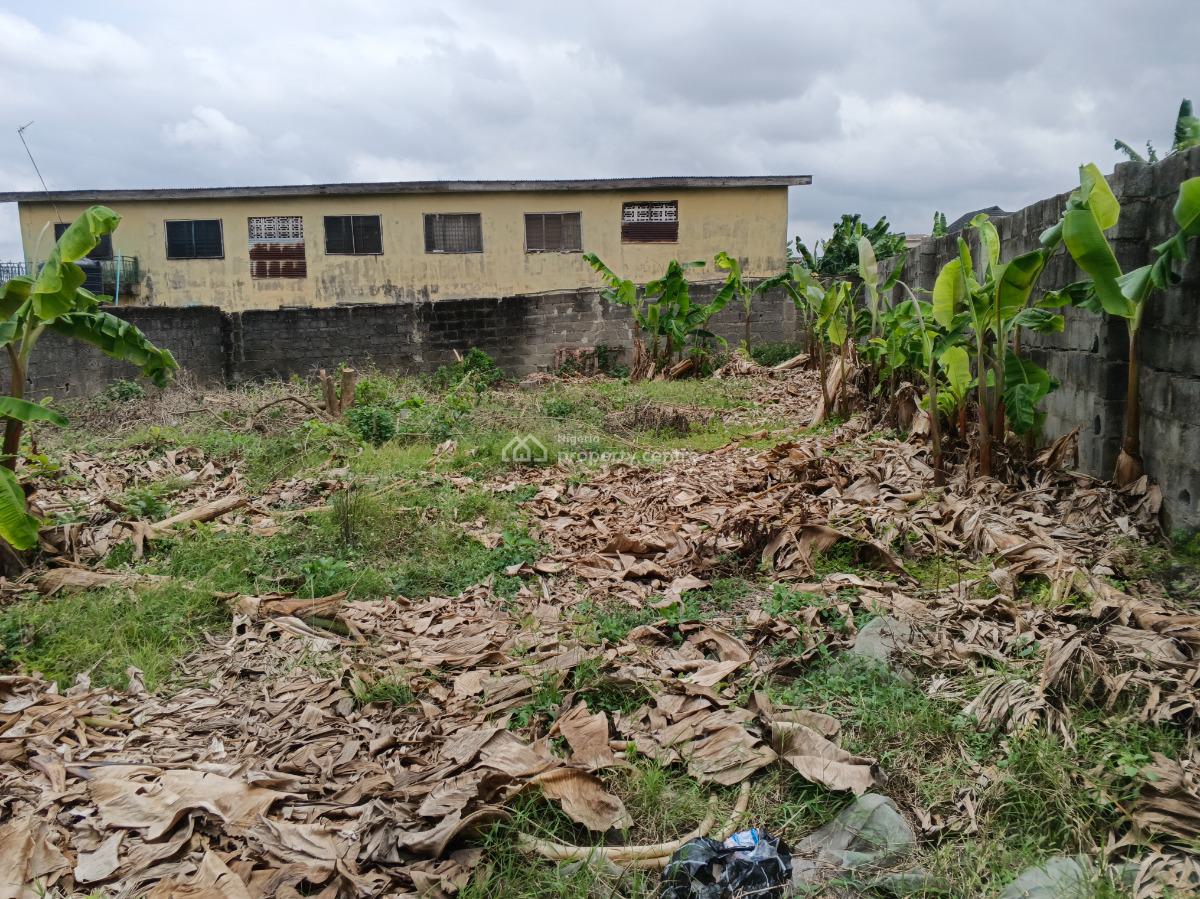 More Than Half Plot of Land Fence Gate Close to The Road, Ikola Command, Ipaja, Lagos, Mixed-use Land for Sale