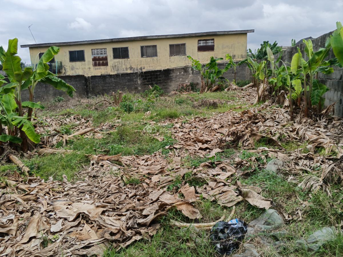 More Than Half Plot of Land Fence Gate Close to The Road, Ikola Command, Ipaja, Lagos, Mixed-use Land for Sale