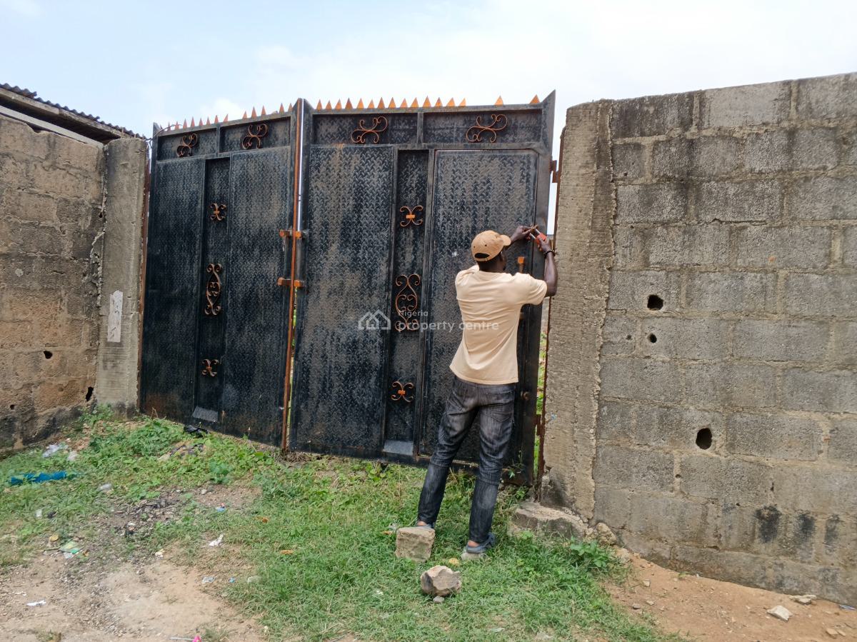More Than Half Plot of Land Fence Gate Close to The Road, Ikola Command, Ipaja, Lagos, Mixed-use Land for Sale