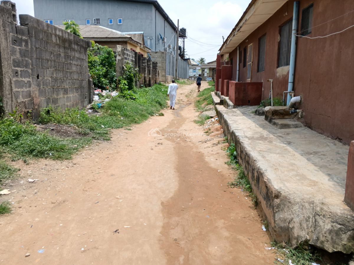 More Than Half Plot of Land Fence Gate Close to The Road, Ikola Command, Ipaja, Lagos, Mixed-use Land for Sale