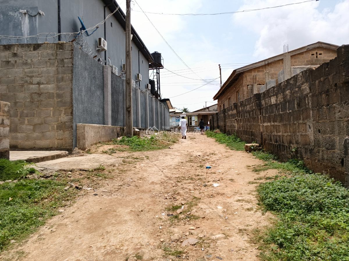 More Than Half Plot of Land Fence Gate Close to The Road, Ikola Command, Ipaja, Lagos, Mixed-use Land for Sale