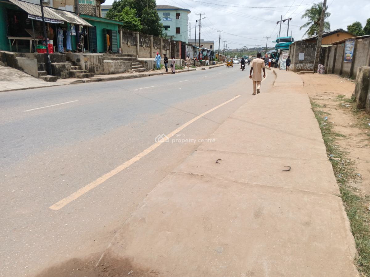 More Than Half Plot of Land Fence Gate Close to The Road, Ikola Command, Ipaja, Lagos, Mixed-use Land for Sale