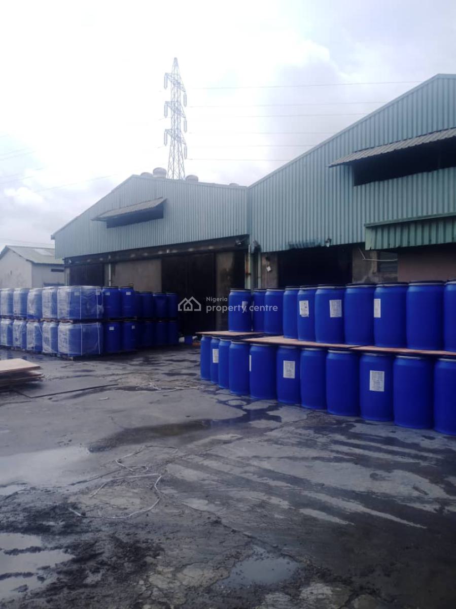 Industrial Factory with Warehouse, Staff Quarters  and Office Spaces, Off Ladipo Oluwole Street, Oba Akran, Ikeja, Lagos, Warehouse for Sale