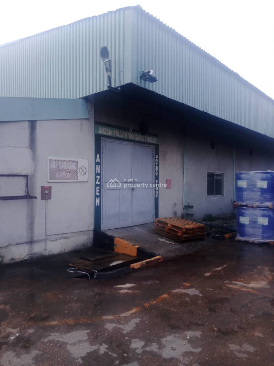 Industrial Factory with Warehouse, Staff Quarters  and Office Spaces, Off Ladipo Oluwole Street, Oba Akran, Ikeja, Lagos, Warehouse for Sale