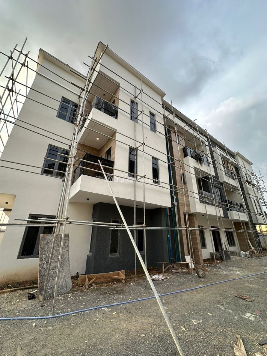 Brand New 3 Bedroom Spacious Apartment with Bq., Wuye, Abuja, Flat / Apartment for Sale
