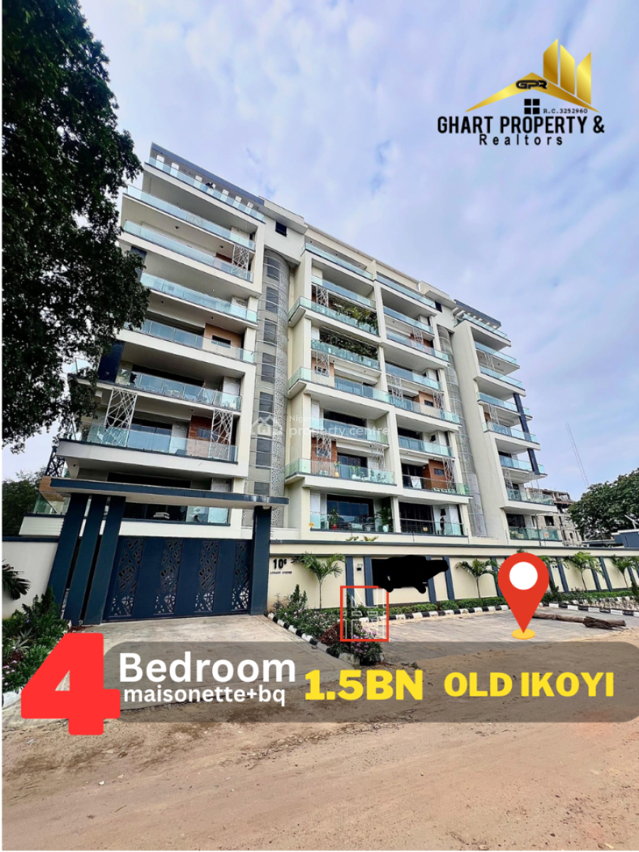 4 Bedroom Maisonette with Bq, Old Ikoyi, Ikoyi, Lagos, Flat / Apartment for Sale