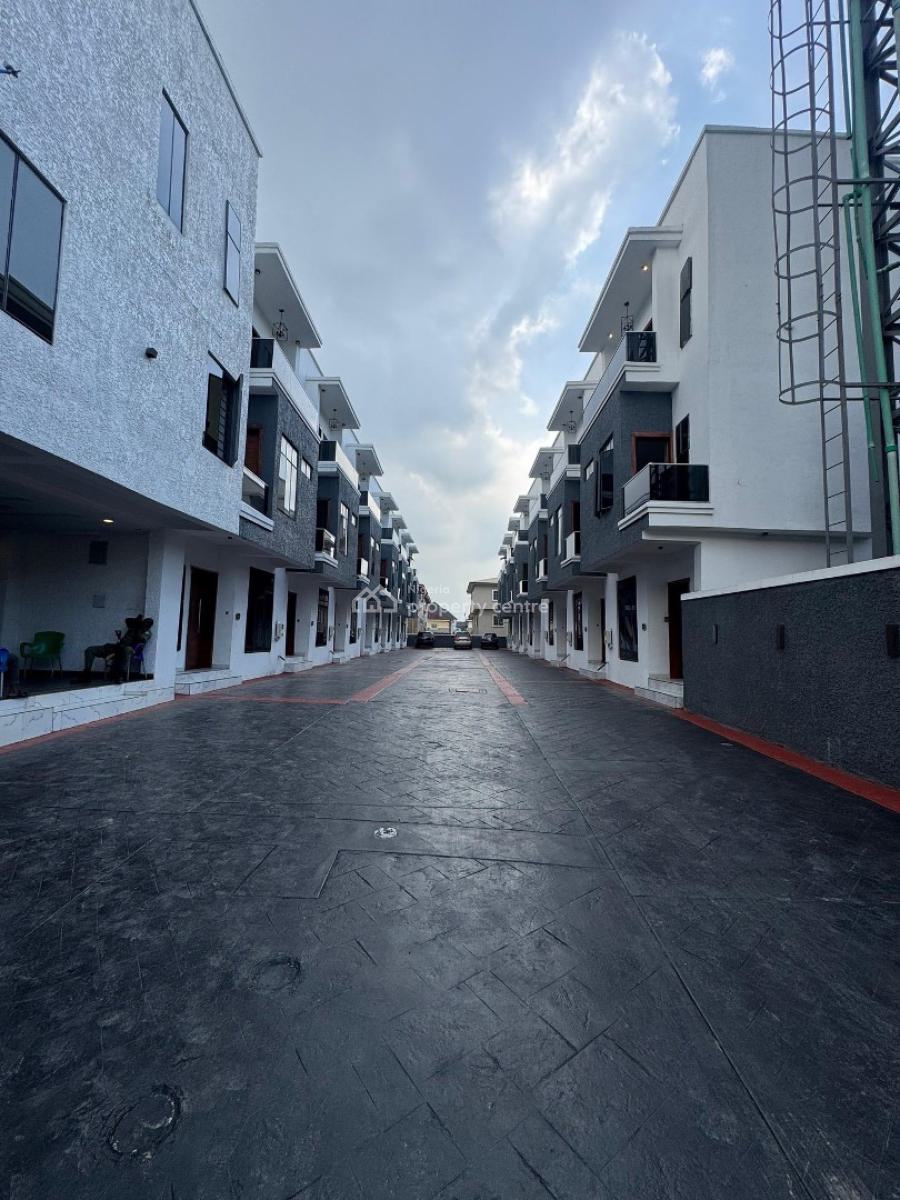 Loveky 4 Bedroom Terrace Duplex with Swimming Pool and Bq, Chevron, Lekki, Lagos, Terraced Duplex for Sale