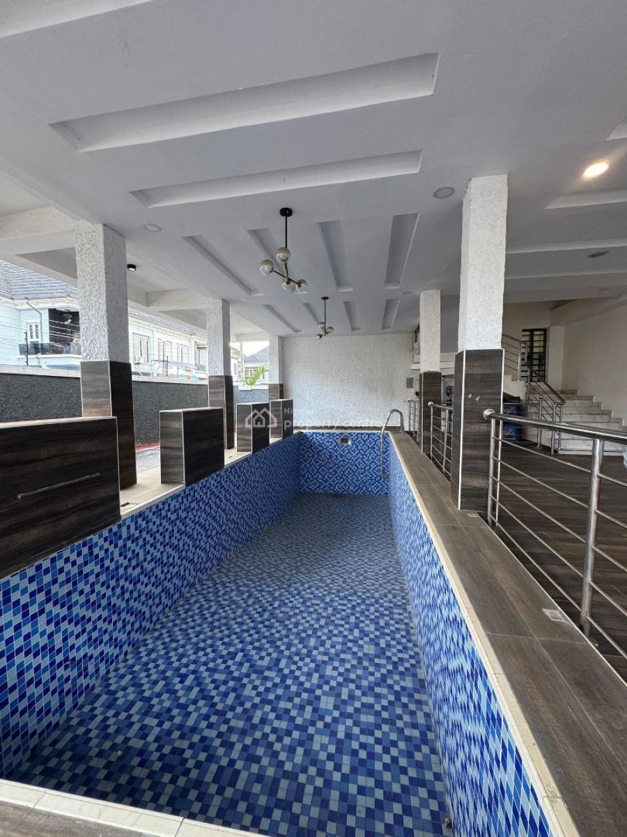 Loveky 4 Bedroom Terrace Duplex with Swimming Pool and Bq, Chevron, Lekki, Lagos, Terraced Duplex for Sale