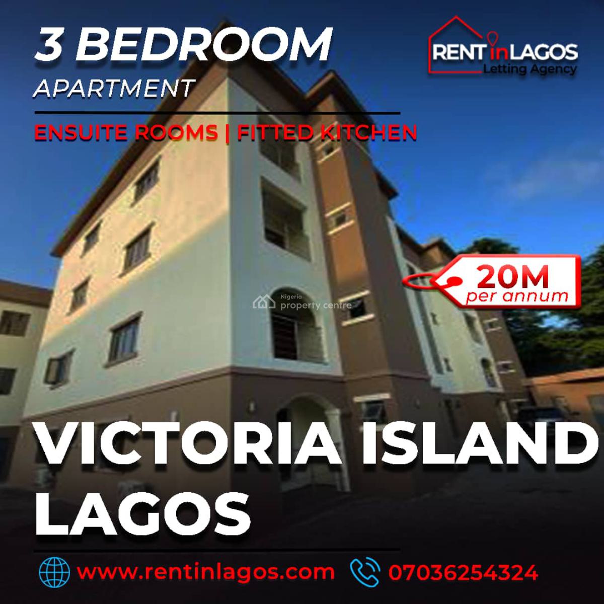 Luxury 3 Bedrooms Apartment, Giveaway Offer, Victoria Island (vi), Lagos, Flat / Apartment for Rent