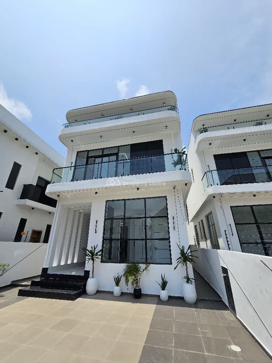 Luxury Built 5 Bedroom Detached Duplex with Bq, Pool & Rooftop Terrace, Chevron Toll Gate, Lekki, Lagos, Detached Duplex for Sale
