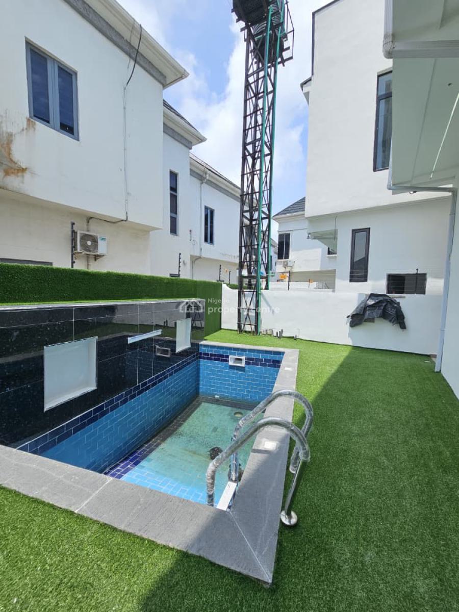 Luxury Built 5 Bedroom Detached Duplex with Bq, Pool & Rooftop Terrace, Chevron Toll Gate, Lekki, Lagos, Detached Duplex for Sale