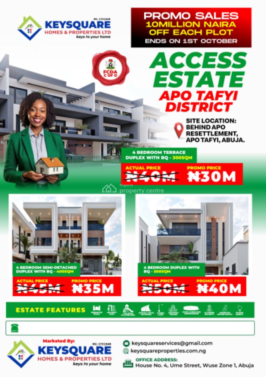 Buildable Plot, Apo Tafyi District Behind Apo Resetlement, Apo, Abuja, Residential Land for Sale