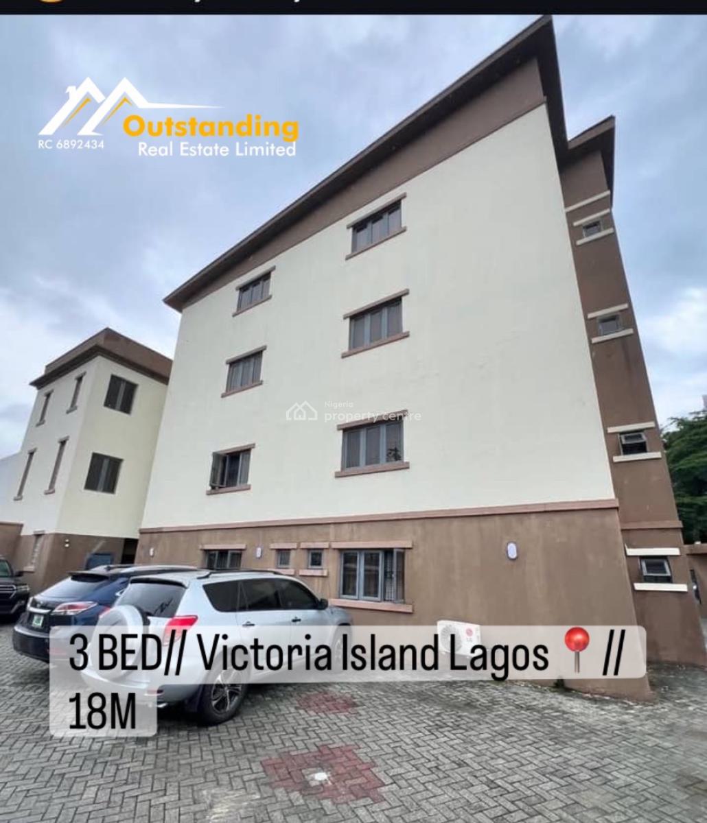 Spacious 3 Bedroom Apartment, Victoria Island (vi), Lagos, Flat / Apartment for Rent