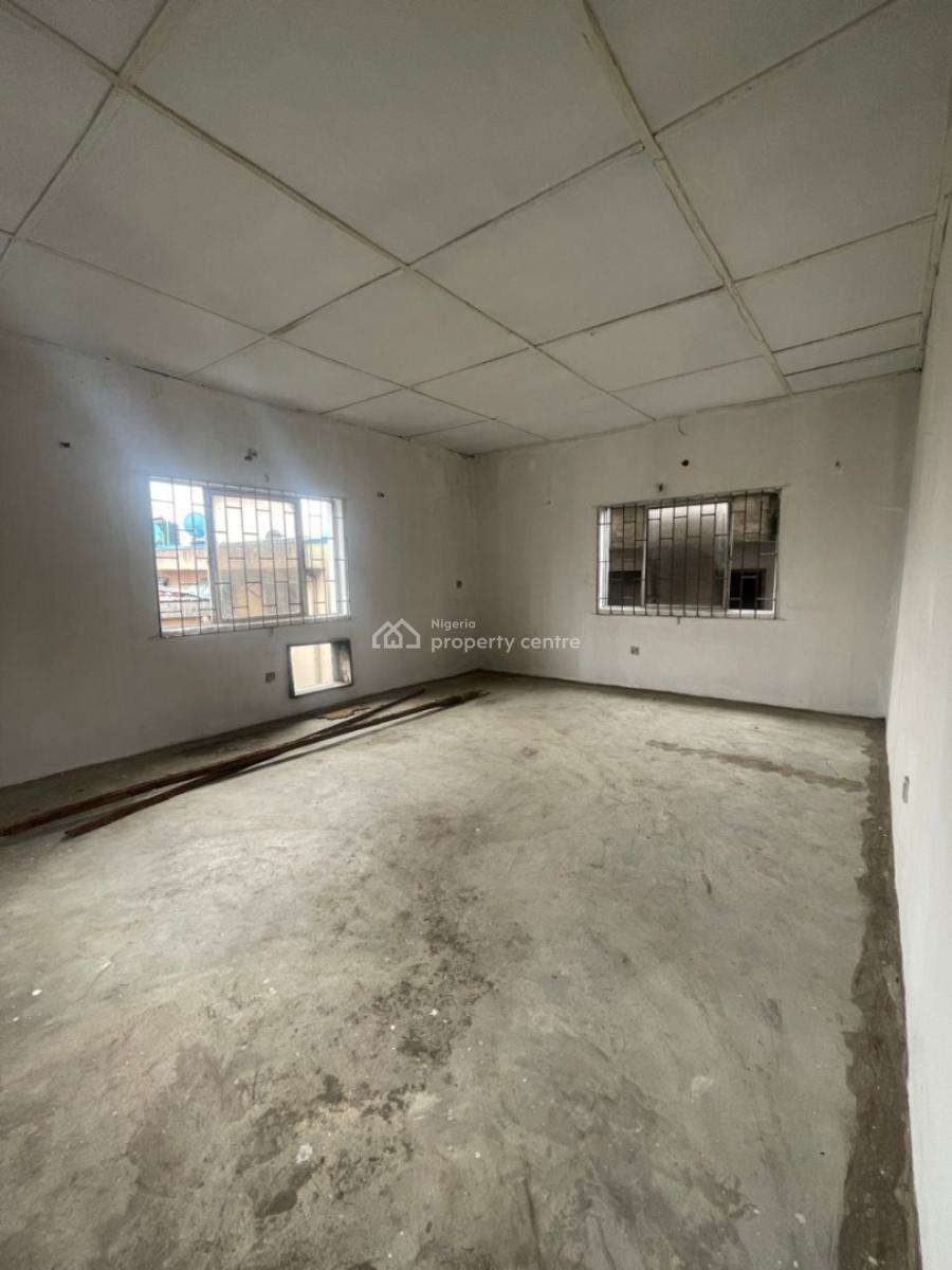 Spaciously Built 2 Bedroom Flat (office Use), Borno Way, Ebute Metta West, Yaba, Lagos, Office Space for Rent