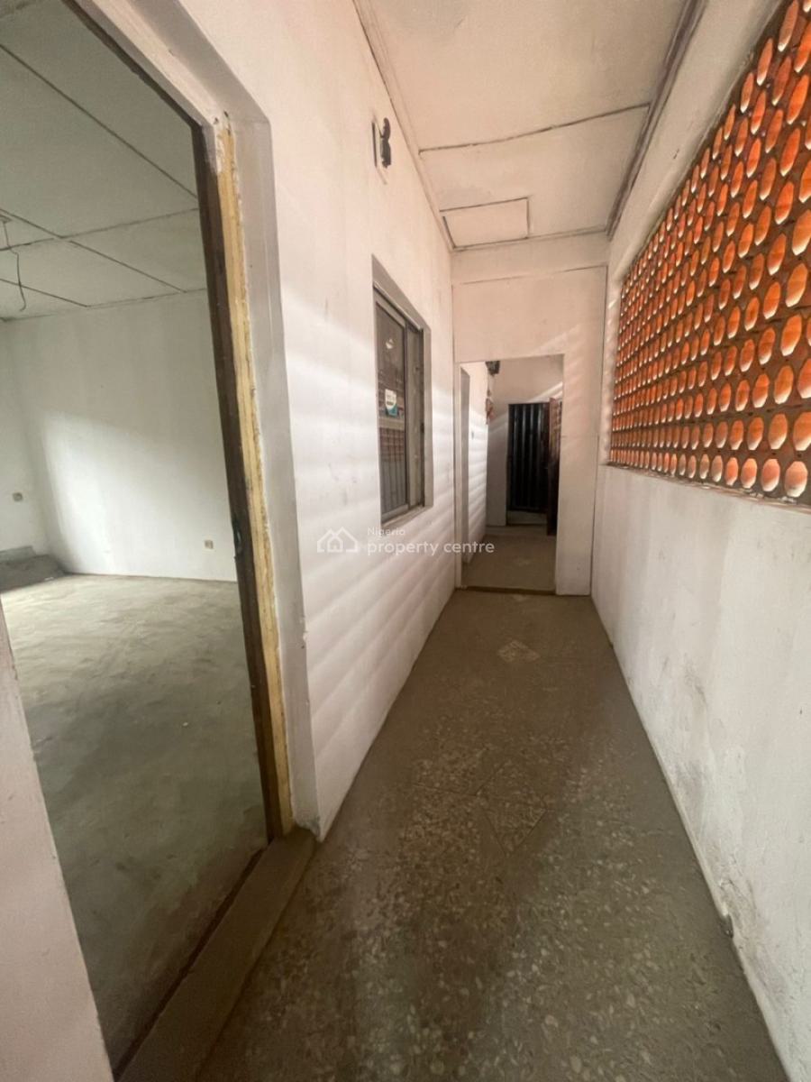 Spaciously Built 2 Bedroom Flat (office Use), Borno Way, Ebute Metta West, Yaba, Lagos, Office Space for Rent