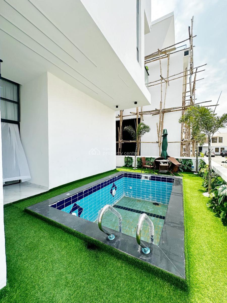 Contemporary 5-bedroom Fully Detached Duplex with Pool, 2nd Toll Gate, Lekki, Lagos, Detached Duplex for Sale