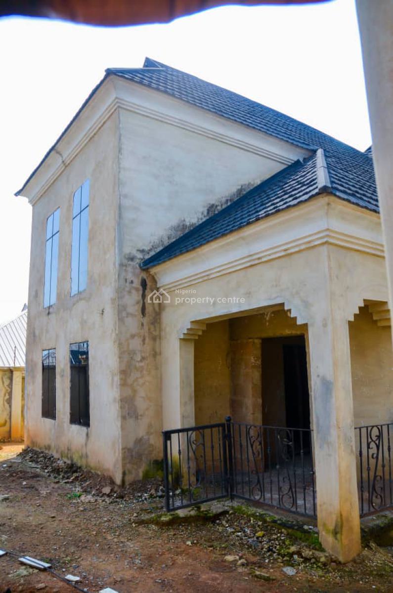 80% Completed 4 Bedroom Duplex on a Standard Plot of Land, Abese, Elebu, Ibadan, Oluyole, Oyo, Detached Duplex for Sale