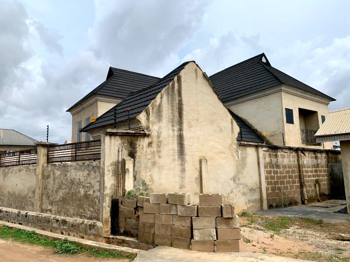 80% Completed 4 Bedroom Duplex on a Standard Plot of Land, Abese, Elebu, Ibadan, Oluyole, Oyo, Detached Duplex for Sale