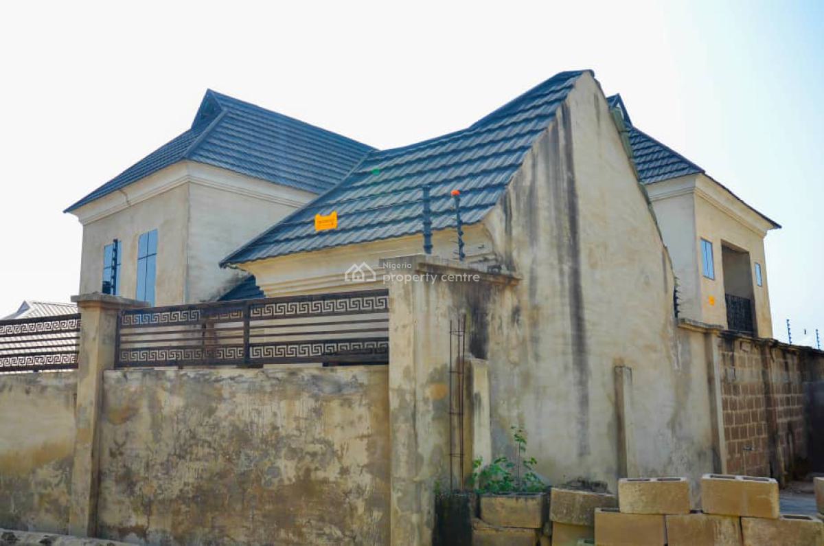 80% Completed 4 Bedroom Duplex on a Standard Plot of Land, Abese, Elebu, Ibadan, Oluyole, Oyo, Detached Duplex for Sale