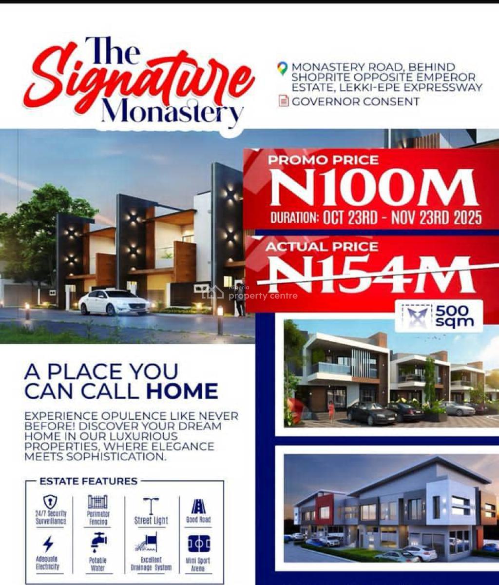 Plots of Land with Governors Consent: 20% Promo Discount, The Signature Estate, Monastery Road By Shoprite Novare Mall, Sangotedo, Ajah, Lagos, Residential Land for Sale