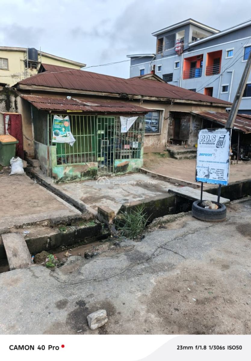 Half Plot of Land in a Demolish Able Building, Church Street, Fola Agoro, Yaba, Lagos, Commercial Land for Sale