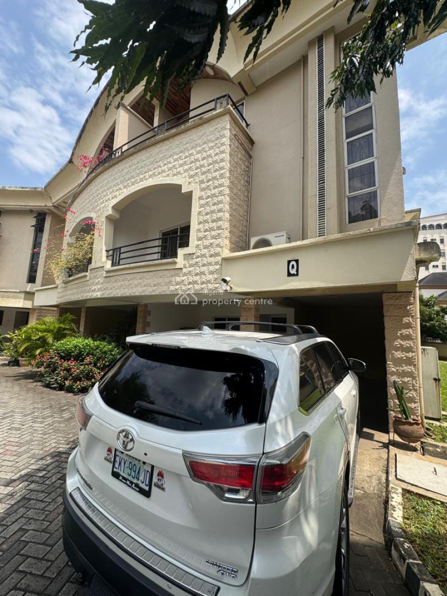 4 Bedroom Fully Furnished Terrace House with a Room Bq, Osborne Phase 1, Ikoyi, Lagos, Terraced Duplex for Rent