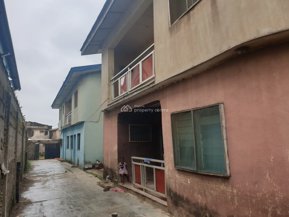 Executive 4bedroom Duplex with Two Flat of 3bedroom, Ait Road Close to Abule Egba, Alagbado, Ifako-ijaiye, Lagos, Detached Duplex for Sale