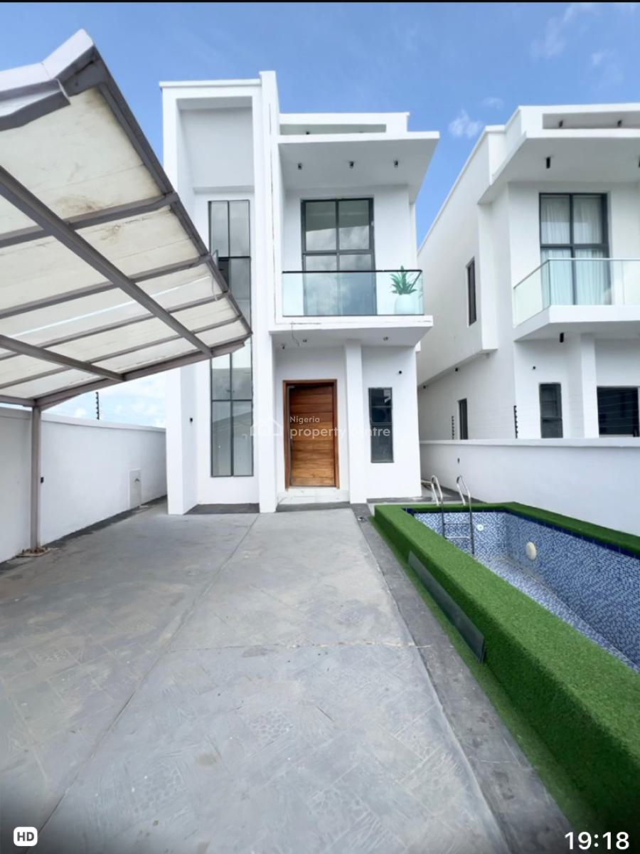 Nice  Sweet 4 Bedroom. Duplex Fully Detached with Bq  &swimming Pool, Orchid Road Lekki Before Round About, Lekki, Lagos, Detached Duplex for Sale