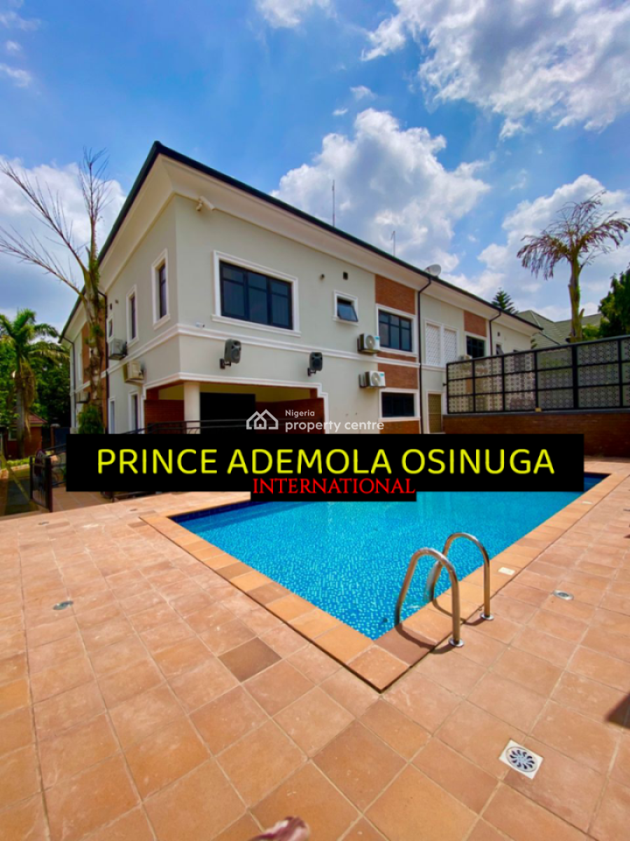 24 Hours Deal - Luxury 5 Bedroom Semi Detached House+2 Bq+pool, Maitama District, Abuja, Semi-detached Duplex for Rent
