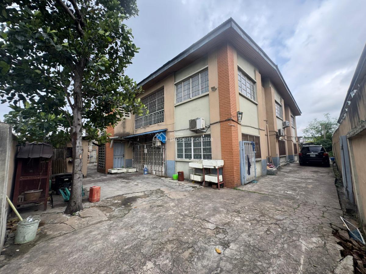 Land Measuring 934sqm with 4 Units of 3 Bedroom Flat and a Bungalow, Ilupeju, Lagos, Block of Flats for Sale