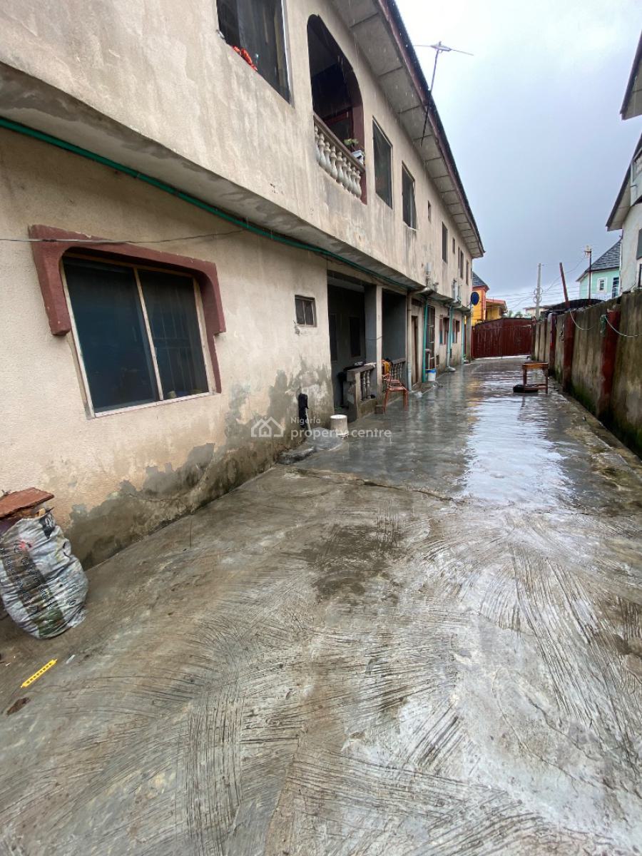 Full Plot of Land with Solid Block of Flat on Interlocking Street, Ago Palace, Isolo, Lagos, Residential Land for Sale