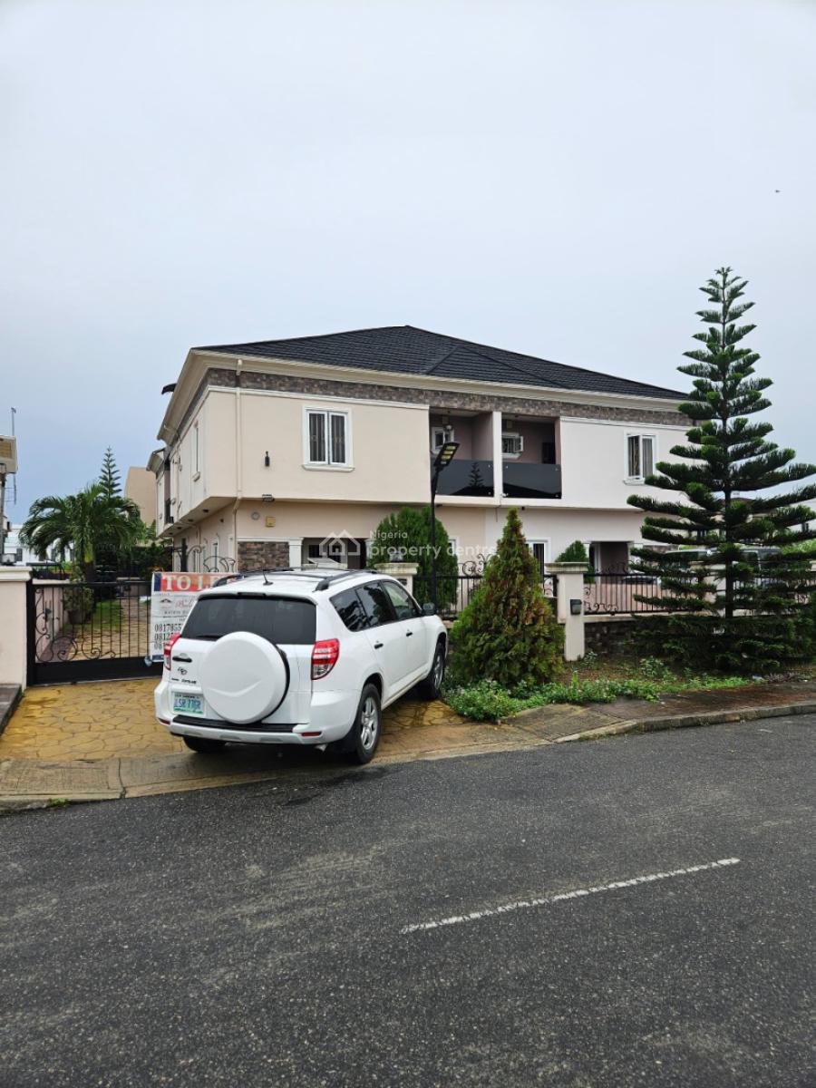 5 Bedroom Semi Detached Houses with a Bq Each in  Very Secured Estate, Royal Garden Estate, Ajah, Lagos, Semi-detached Duplex for Rent