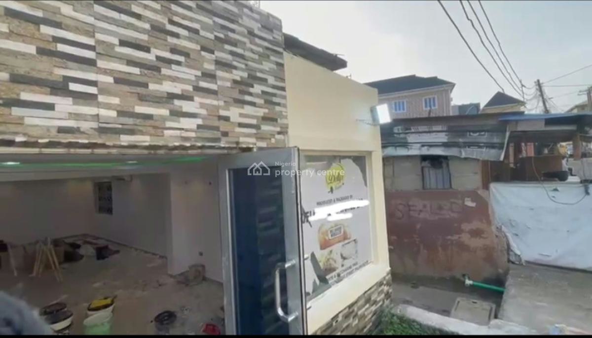 Open Space with Office for Restaurant, Supermarket, Pharmacy, Printing, Off Shipeolu Street, Palmgrove, Ilupeju, Lagos, Restaurant / Bar for Rent